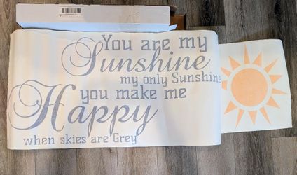 You Are My Sunshine Wall Decal