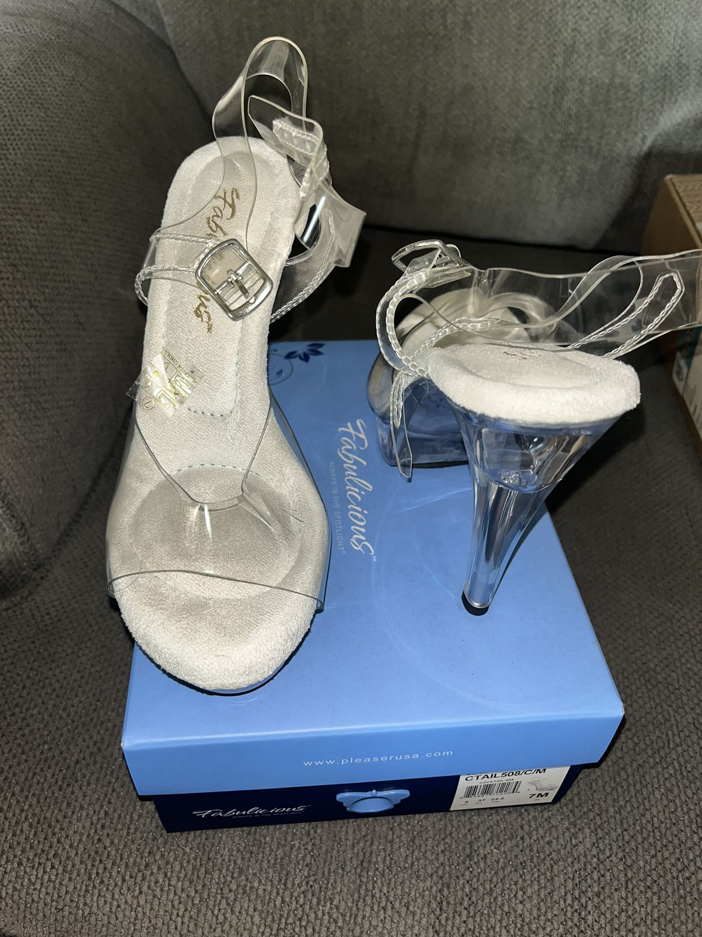 Clear High Heels