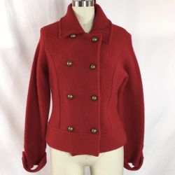 Waist Length 💯 Percent Wool Double Breast Jacket 