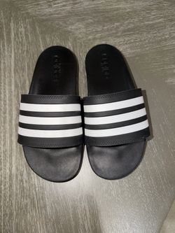 adidas Adilette Kids Slide Sandals Black/White Striped US 5 EU 38 GZ5891