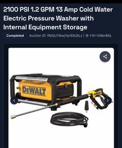 Pressure washer dewalt