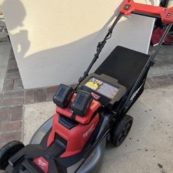 Milwaukee m18 dual battery lawn mower with rapid charger