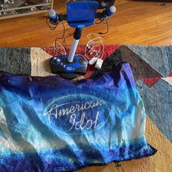 American idol Karaoke Dual Microphone With Light Up Bannner