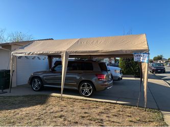 10x20 car canopy (NEW) brown color