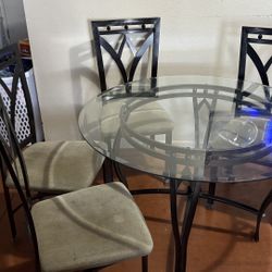 Kitchen Dining Table 4 Chairs 