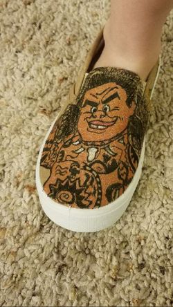 Custom hand drawn shoes