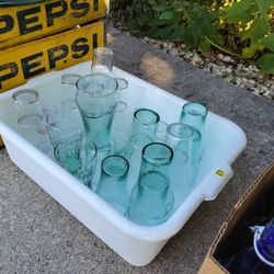 Coca Cola Glasses + platter collection 