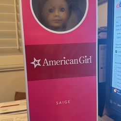 American Girl Doll Saige GOTY 2013 Book And Ring