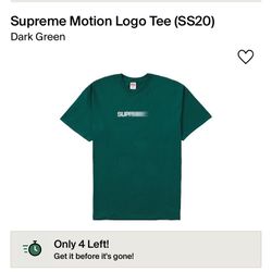 Supreme Motion Logo Forrest Green XL Brand New 