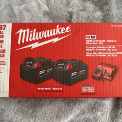 Milwaukee Redlithium Xc5.0 Starter Kit Battery