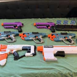 Nerf Guns And Shoot gun Plus Target Practice And Bullet Darts 