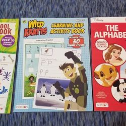 3 Childrens Activity Books