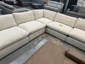 Large Cream modular sectional