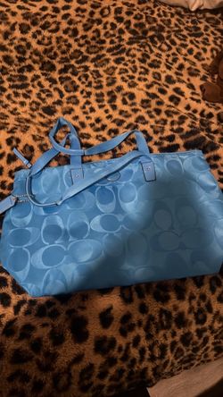 Coach tote blue