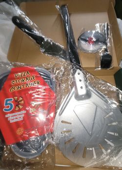 Pizza Turning Peel & Accessories Set - New