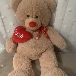 Large Teddy With Red Heart