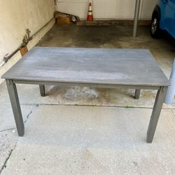 Gray Solid Wood Dining Table 60”x36”x30”