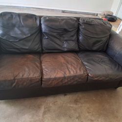 Black Leather Couch