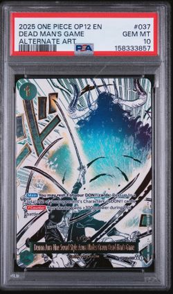 2025 ONE PIECE OP12 EN DEAD MAN'S GAME ALTERNATE ART