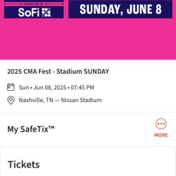 CMA Fest Nissan Stadium Tickets 