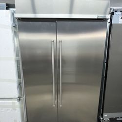 Kitchen Aid Stainless Steel Built In 48” Refrigerator With Ice Maker 