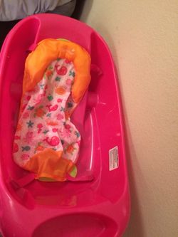Pink Baby bath tub