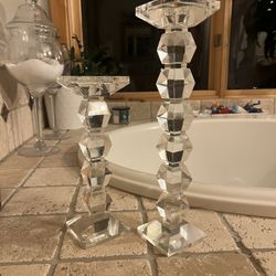 Crystal Candle Holders 