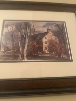 Set of historic home portraits