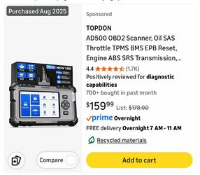 TOPDON AD500 OBD2 Scanner