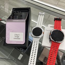 Z Flip 4, 5, 6, 7 Unlocked . Cash Or $10 Down W Approval 