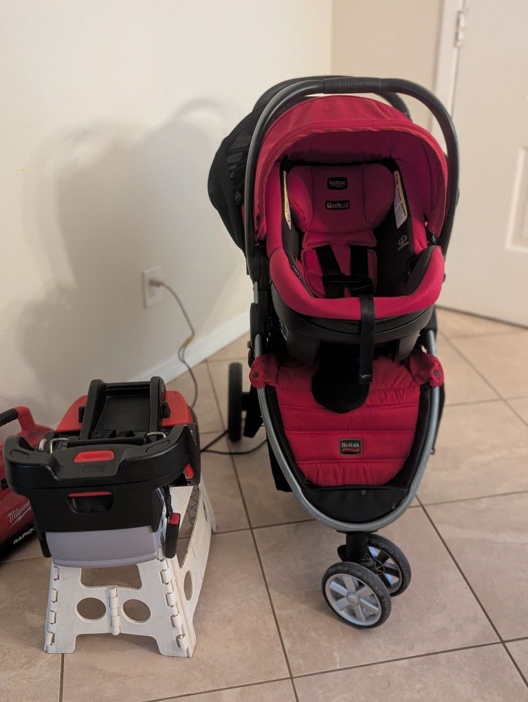 Britax Elite Newborn Car Seat With Britax Agile stroller