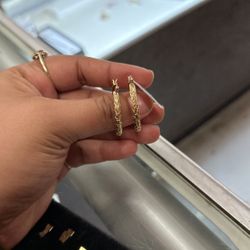 Diamond Cut Hoop M