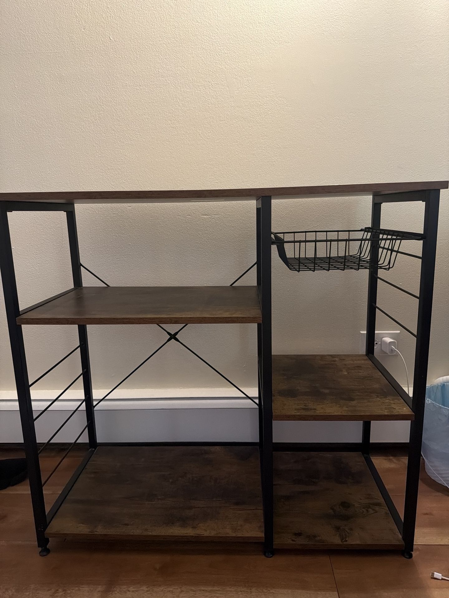 Modern Industrial Desk / Storage Shelf – Great Condition