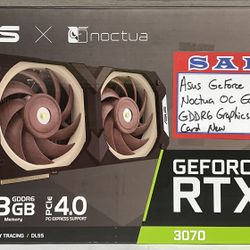 Asus GeForce RTX3070 Noctua OC Edition 8GB GDDR6 Graphics Card New 