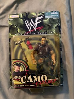 new WF Road Dogg Jesse James camo carnage figure