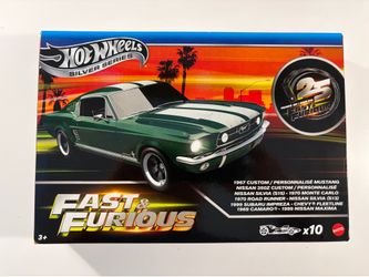 Hot Wheels Fast and Furious Silver Series 10 pack
