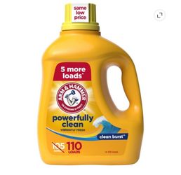 Arm & Hammer 110oz  Clean Burst Liquid Laundry Detergent 110 Loads