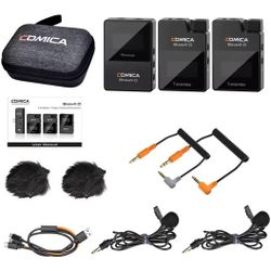 Sistema de Micrófono Inalámbrico Comica BoomX-D D2 (2 Transmisores + 1 Receptor)
Comica BoomX-D D2 Wireless Microphone System (2 TX + 1 RX)