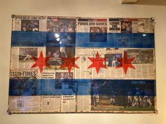 Chicago Cubs/Chicago Flag Artwork