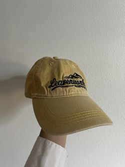 Yellow Cap With Mountains, Washington