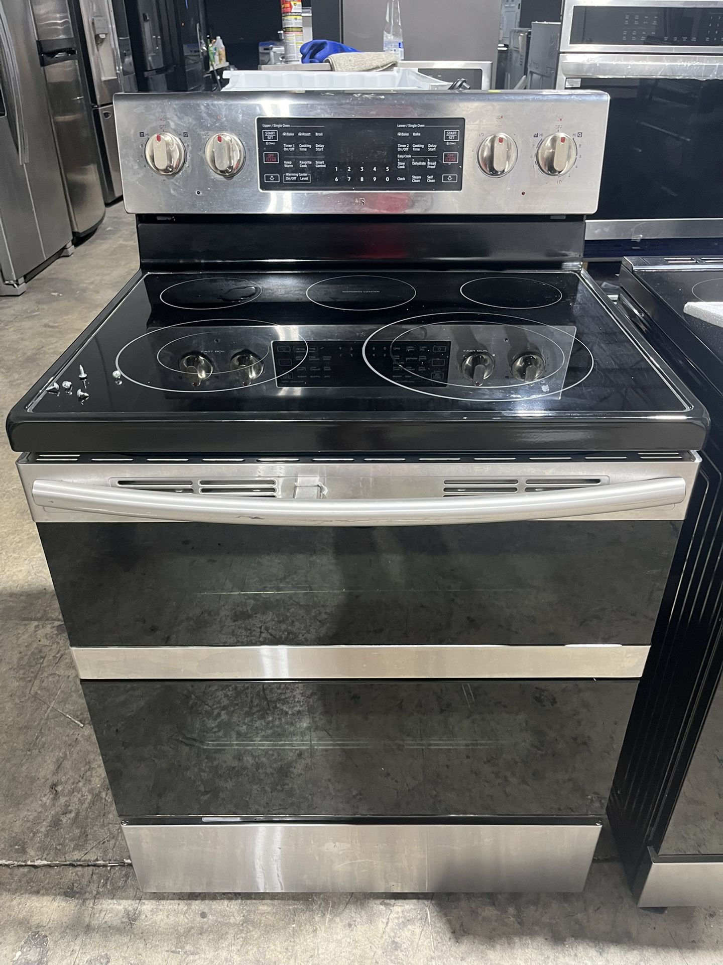 Double oven stove Samsung 5 burners cocina
