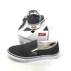 Vans Skate Slip-On Pop Cush Grey Suede Men’s Size 10
