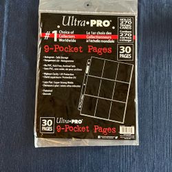 Ultra Pro 9 Pocket 30 Page Trading Card Holders