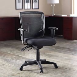 Lorell ErgoMesh Managerial Mid-Back Chair