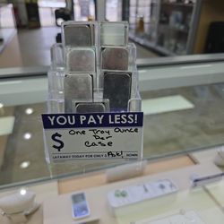1 Troy Ounce Stacks Of Silver Bars 