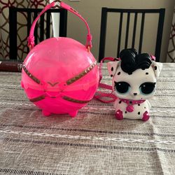 LOL Biggie Dalmatian Coin Bank With  Backpack Straps 