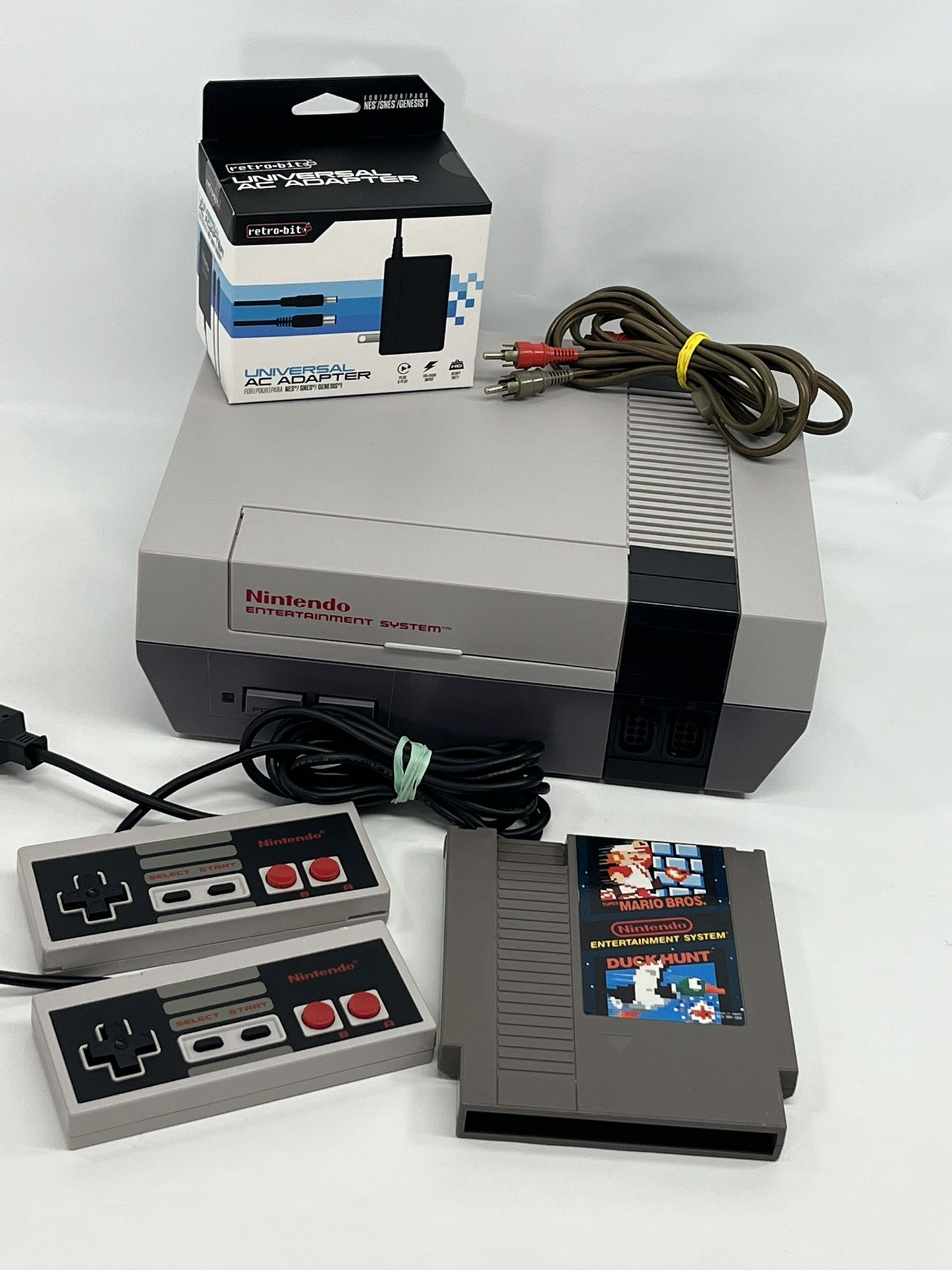 Nintendo NES Console Bundle With Mario Game Original NES-001