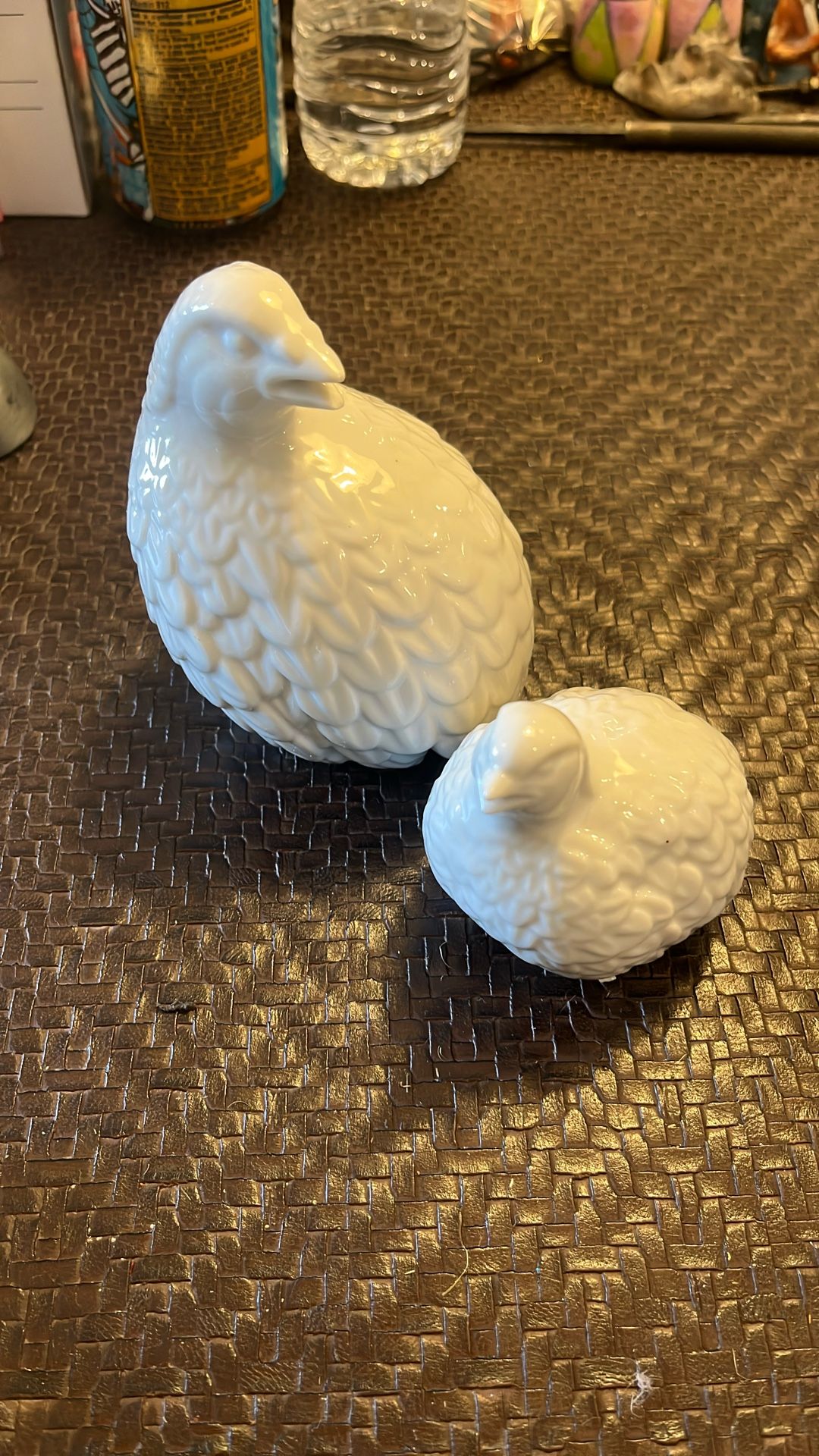 White Porcelain Quails