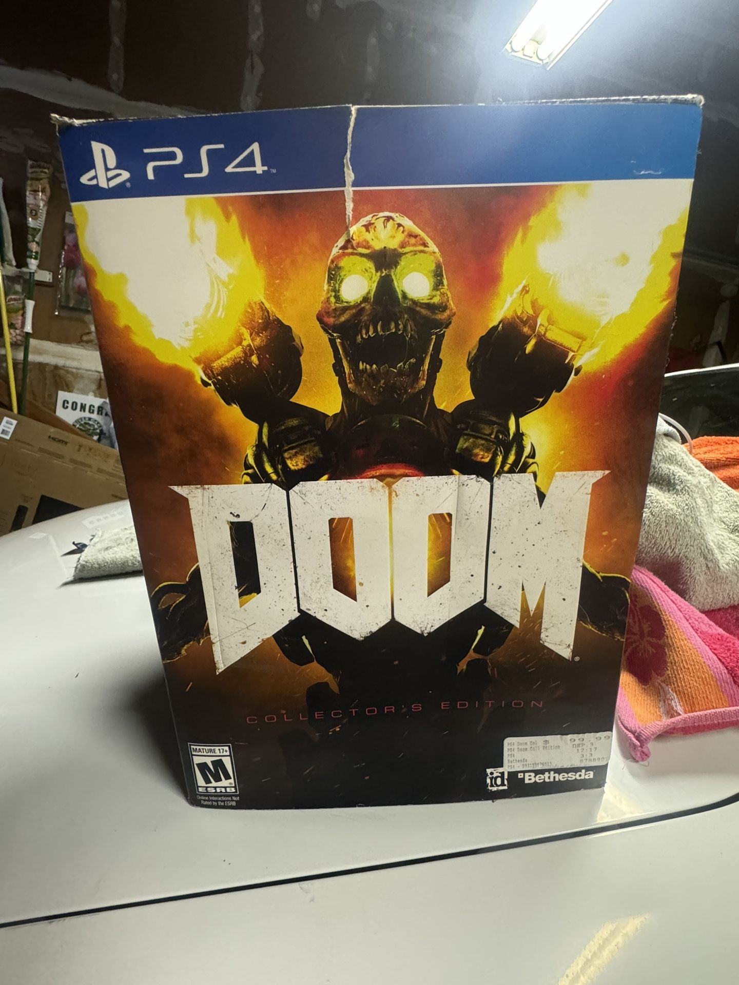 Doom Collectors Edition Ps4 Statue And Box Only