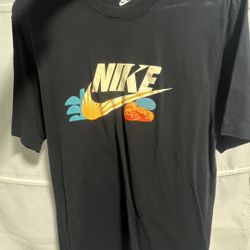 black nike tee with graphic